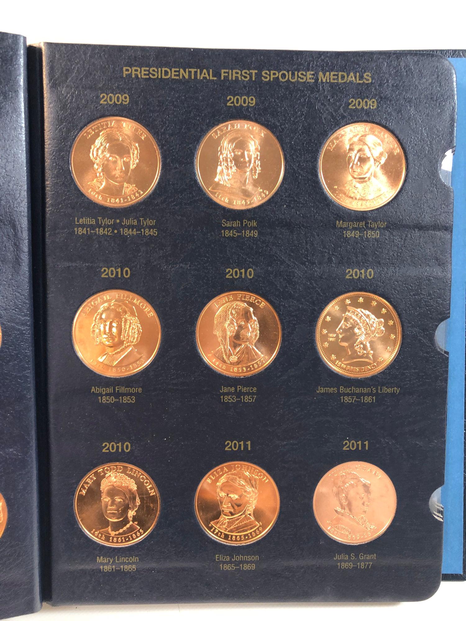 PRESIDENTIAL FIRST SPOUSE METALS IN ALBUM (1 of 6)