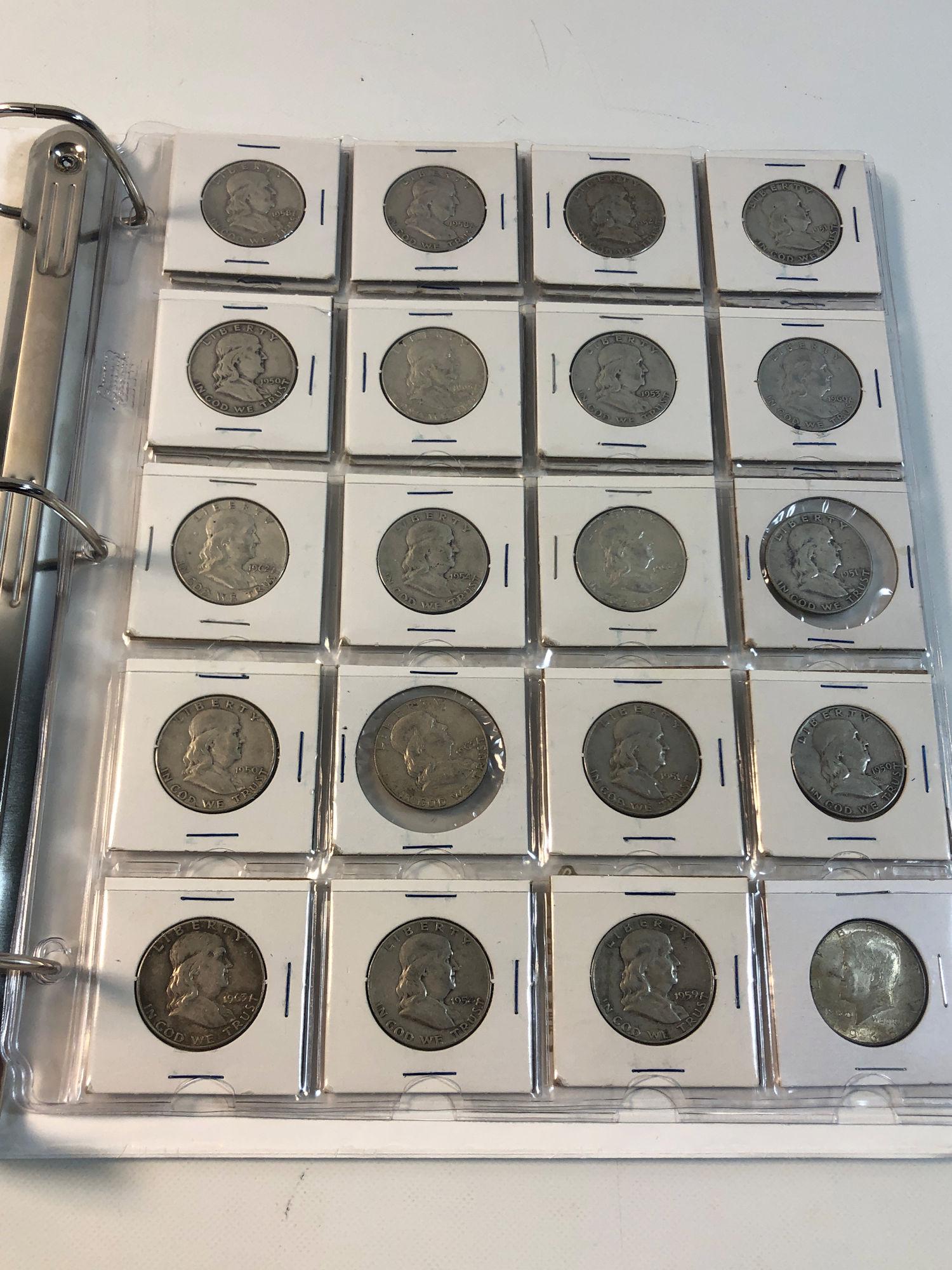 UNITED STATES HALF DOLLARS IN BINDER (1 of 14)
