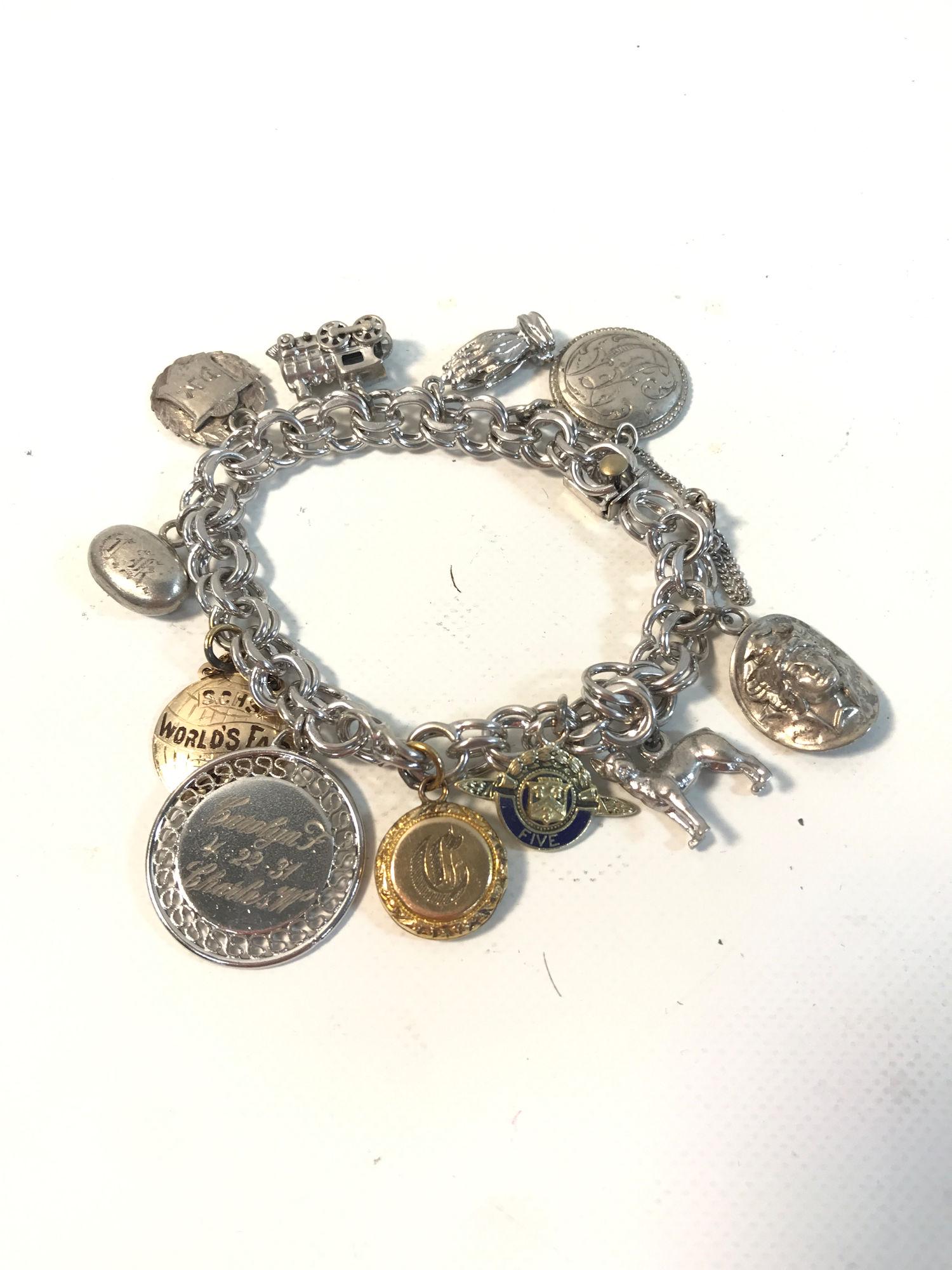 STERLING SILVER CHARM BRACELET (1 of 1)