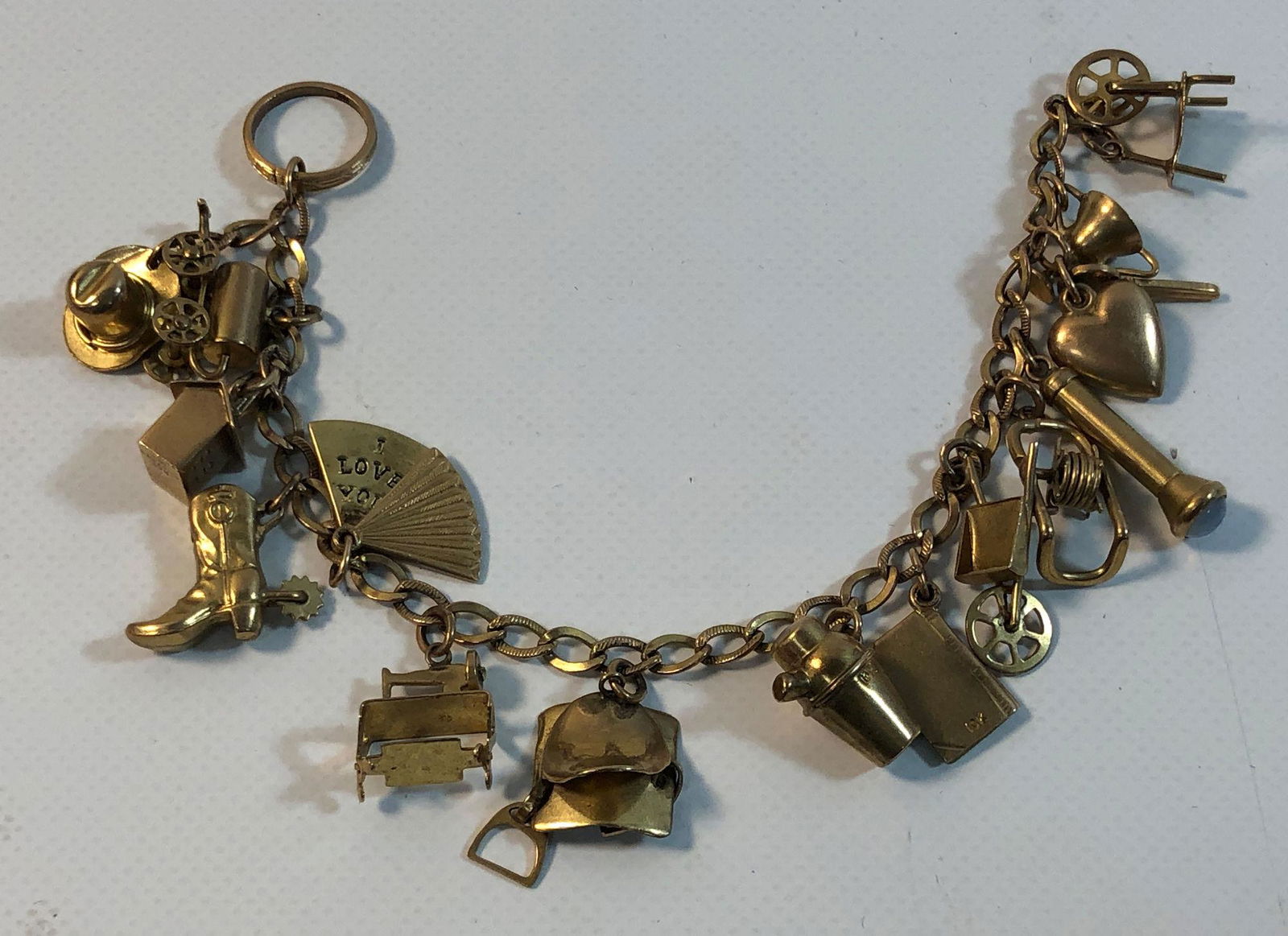 GOLD CHARM BRACELET (1 of 9)