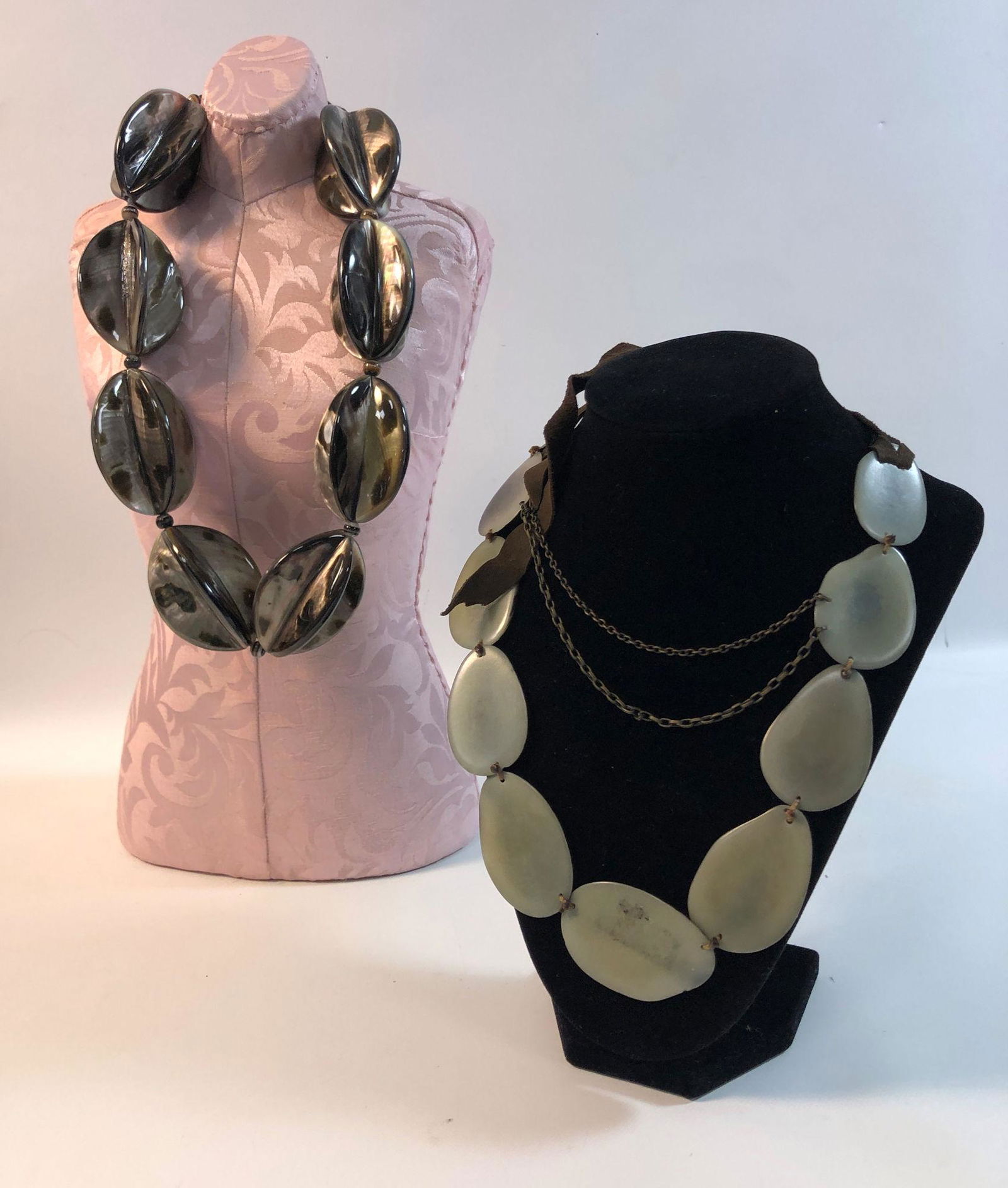 TWO OVERSIZED STATEMENT NECKLACES (1 of 6)