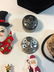 LOT OF ASSORTED HOLIDAY PINS AND ACCESSORIES - 9