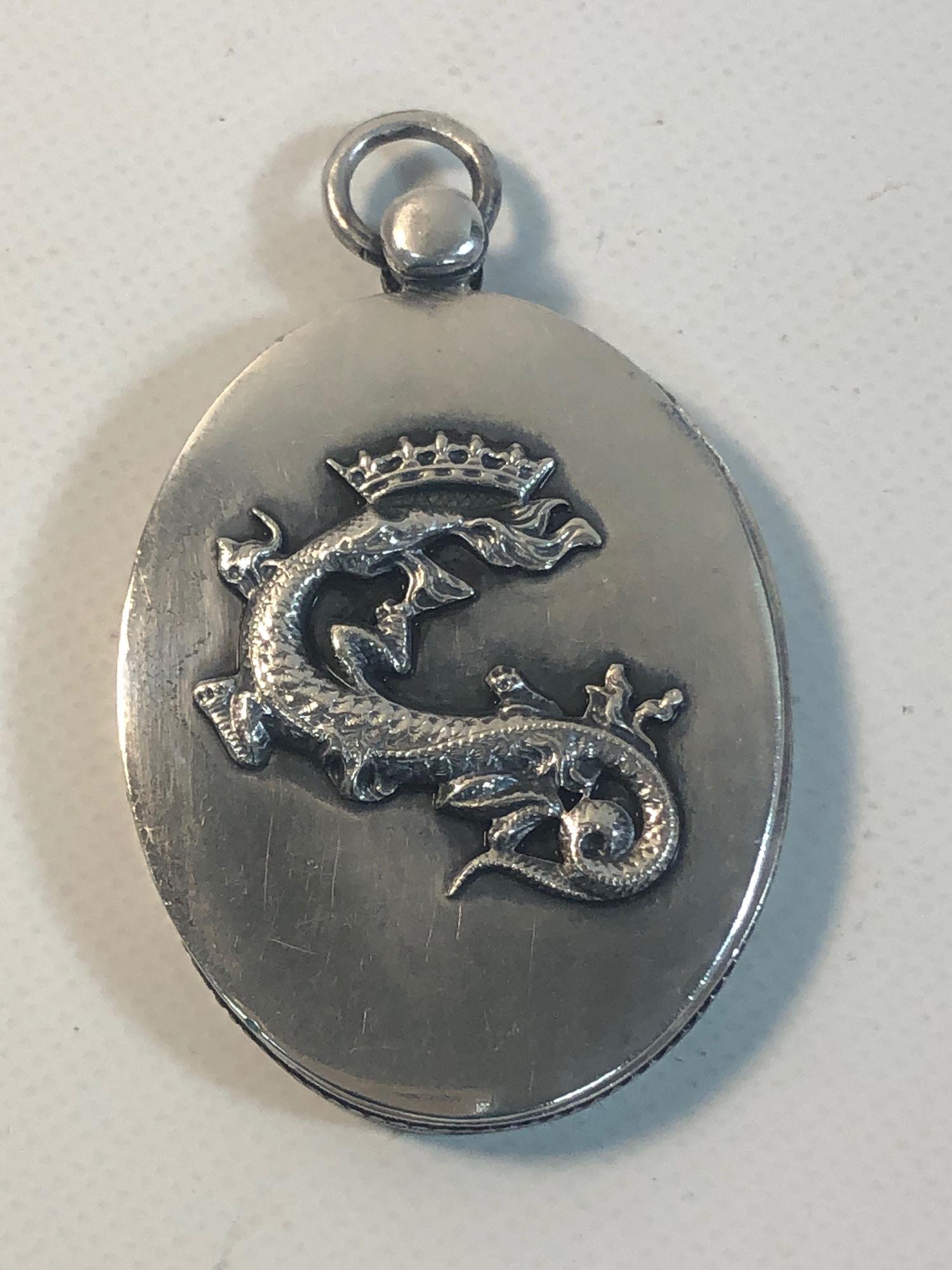 SMALL SILVER PLATE MIRROR (1 of 4)