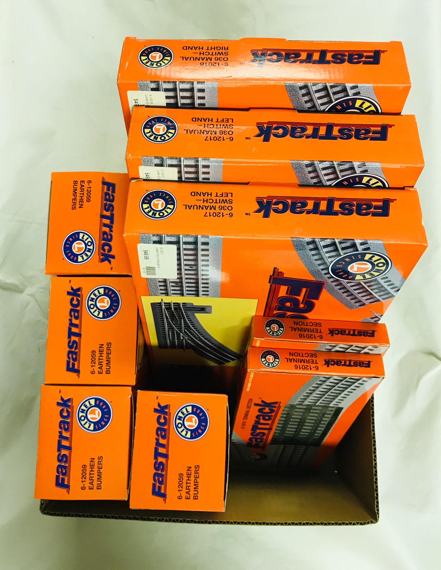 BOX LOT LIONEL FASTRACK  O GAUGE INCLUDING (2) (1 of 1)