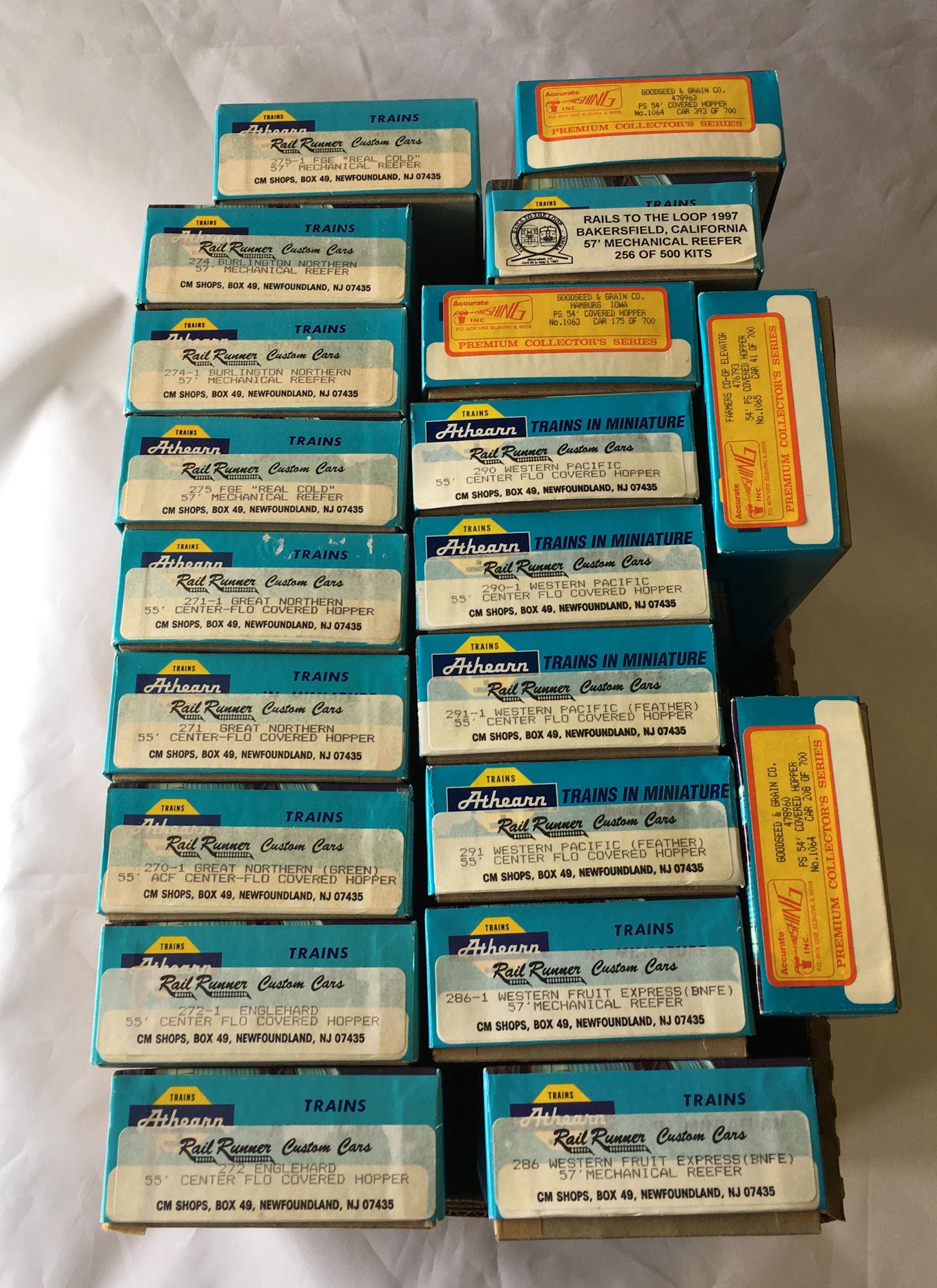 LOT 20 ATHEARN HO GAUGE ROLLING STOCK KITS, NIB (1 of 1)