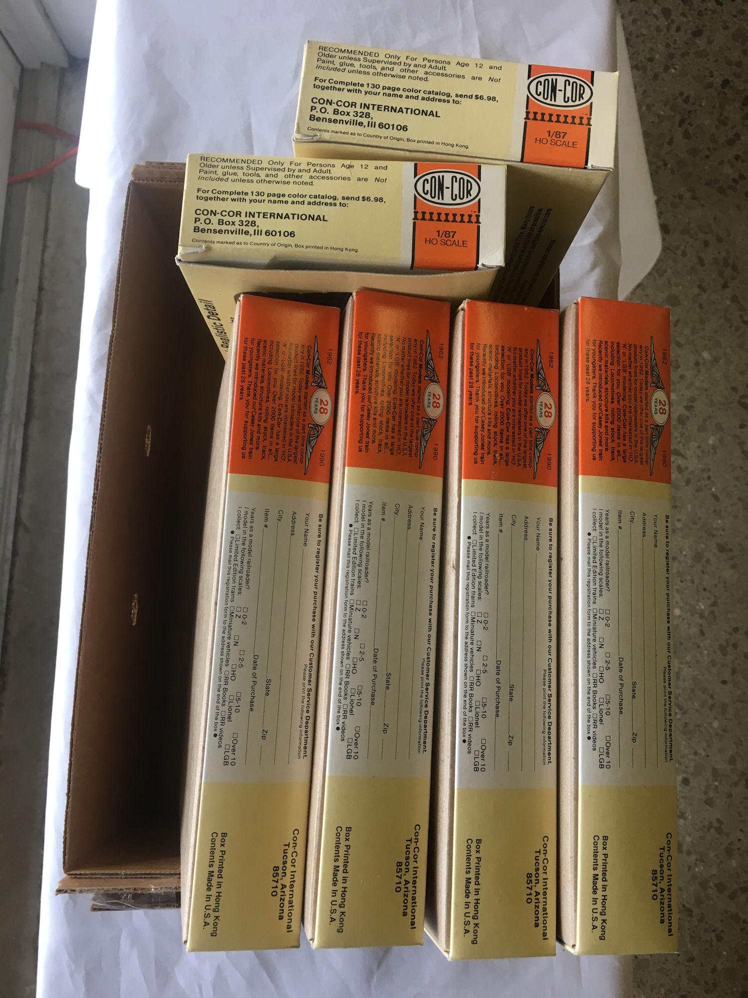 LOT (4) 3-PAKS AND 2 SINGLE CON-COR HO GAUGE ROLLING (1 of 1)