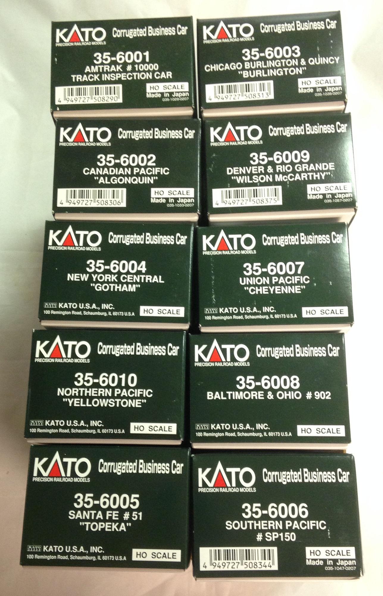 LOT 10 KATO PRECISION RAILROAD MODELS HO GAUGE ROLLING (1 of 1)