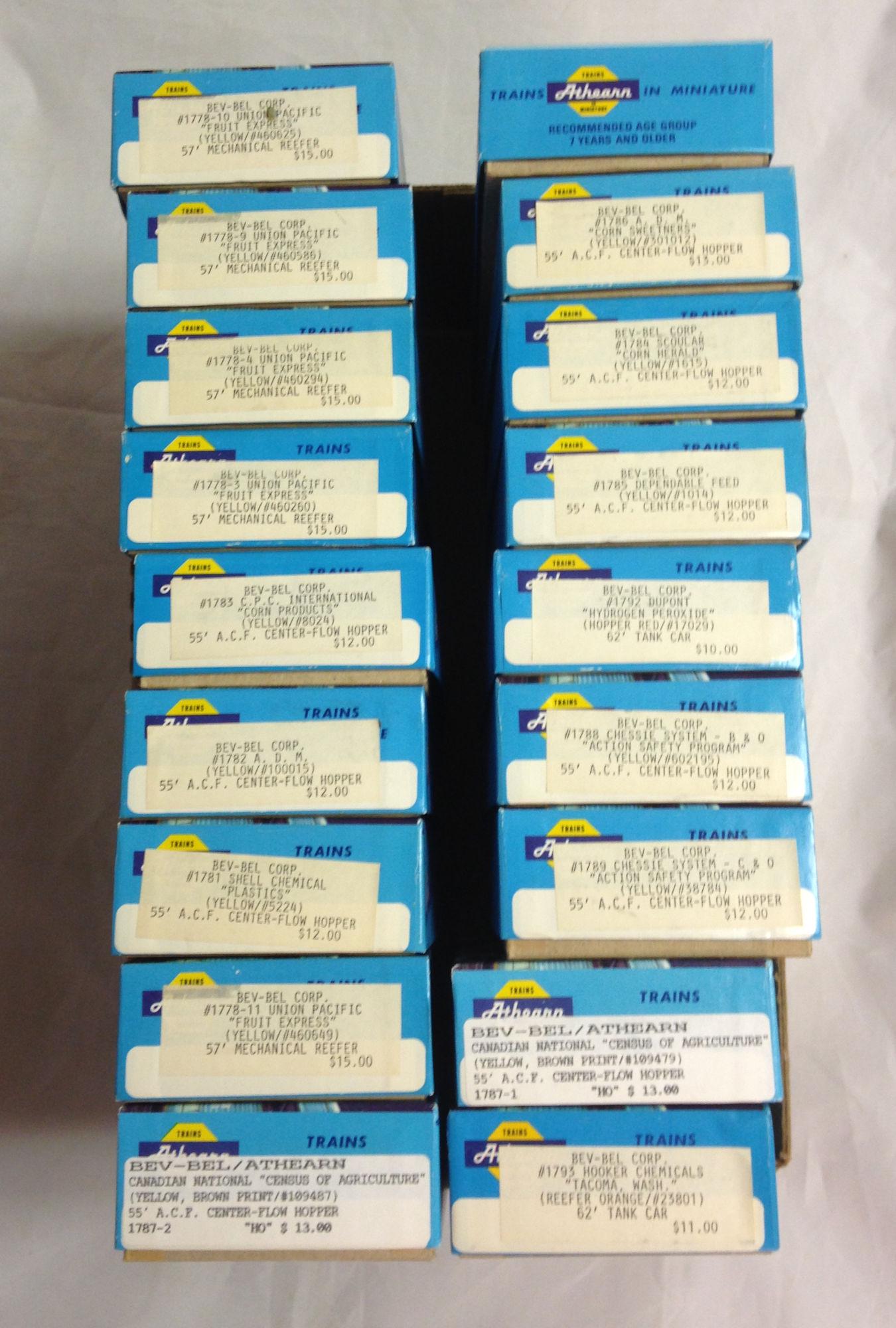 LOT 18 ATHEARN HO GAUGE ROLLING STOCK KITS, NIB (1 of 1)