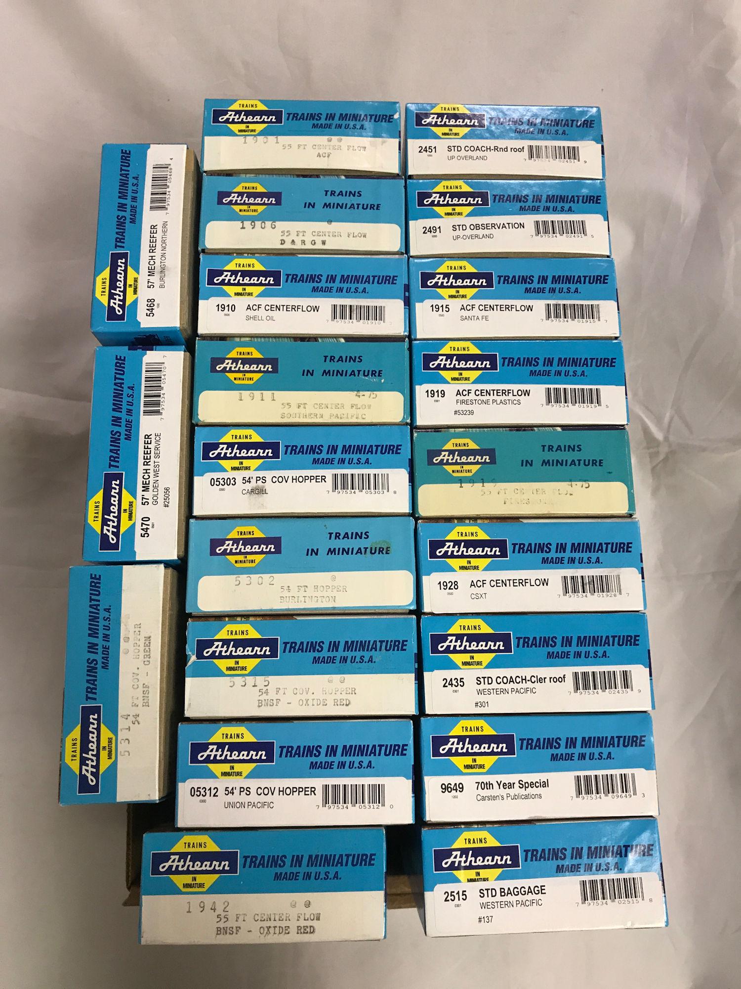 LOT 21 ATHEARN HO GAUGE ROLLING STOCK KITS, NIB (1 of 1)