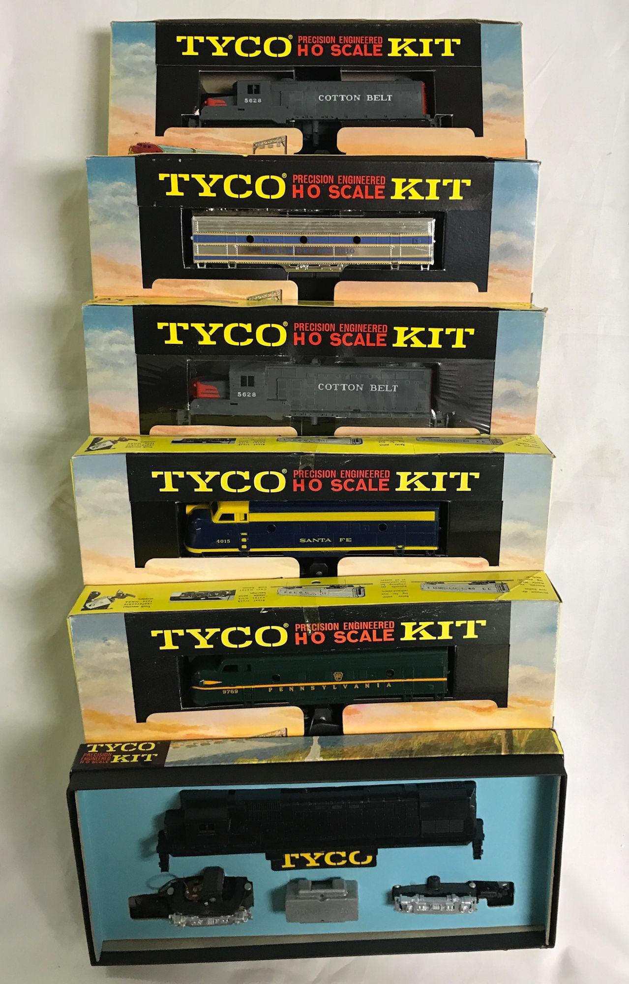 LOT 6 TYCO HO GAUGE LOCOMOTIVE KITS INCLUDING ALCO 430 (1 of 1)
