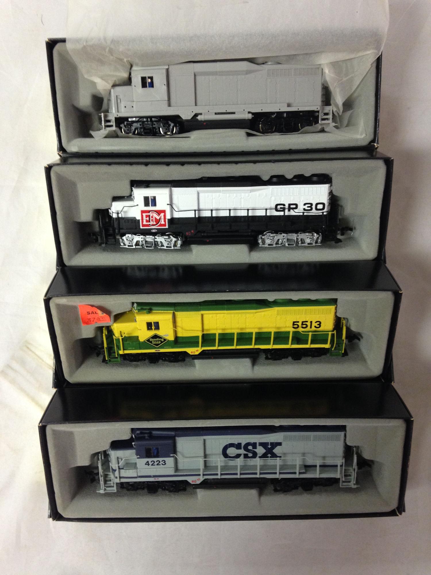 4 BACHMANN SPECTRUM HO GAUGE GP-30 DIESEL LOCOMOTIVES - (1 of 1)