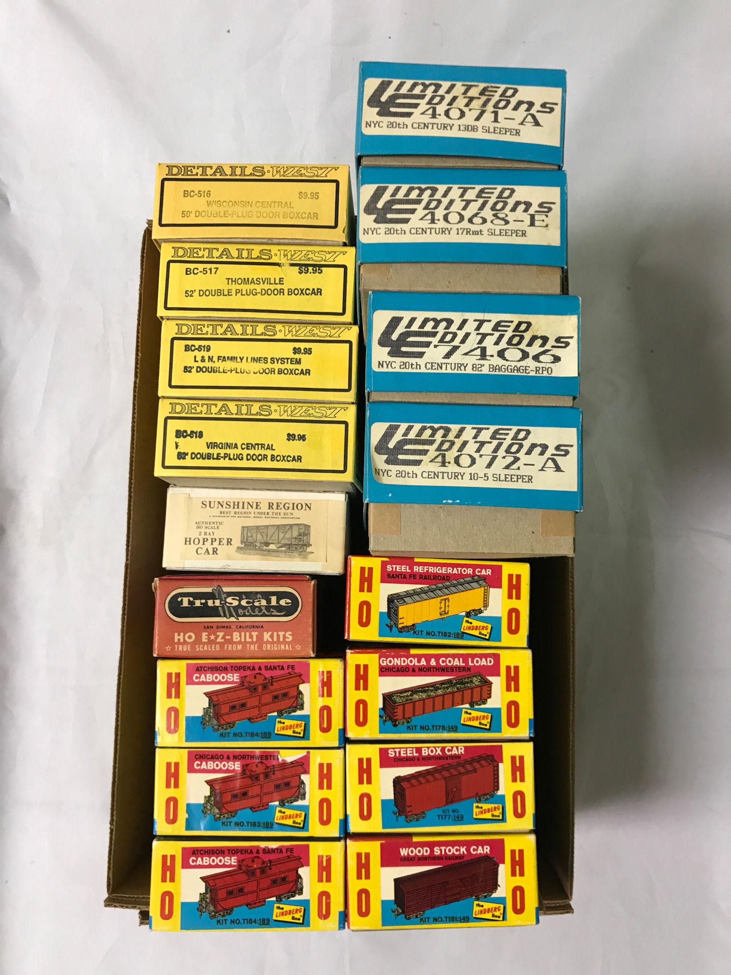 LOT 17 ASSORTED BRAND HO SCALE KITS INCLUDING LINDBERG, (1 of 1)