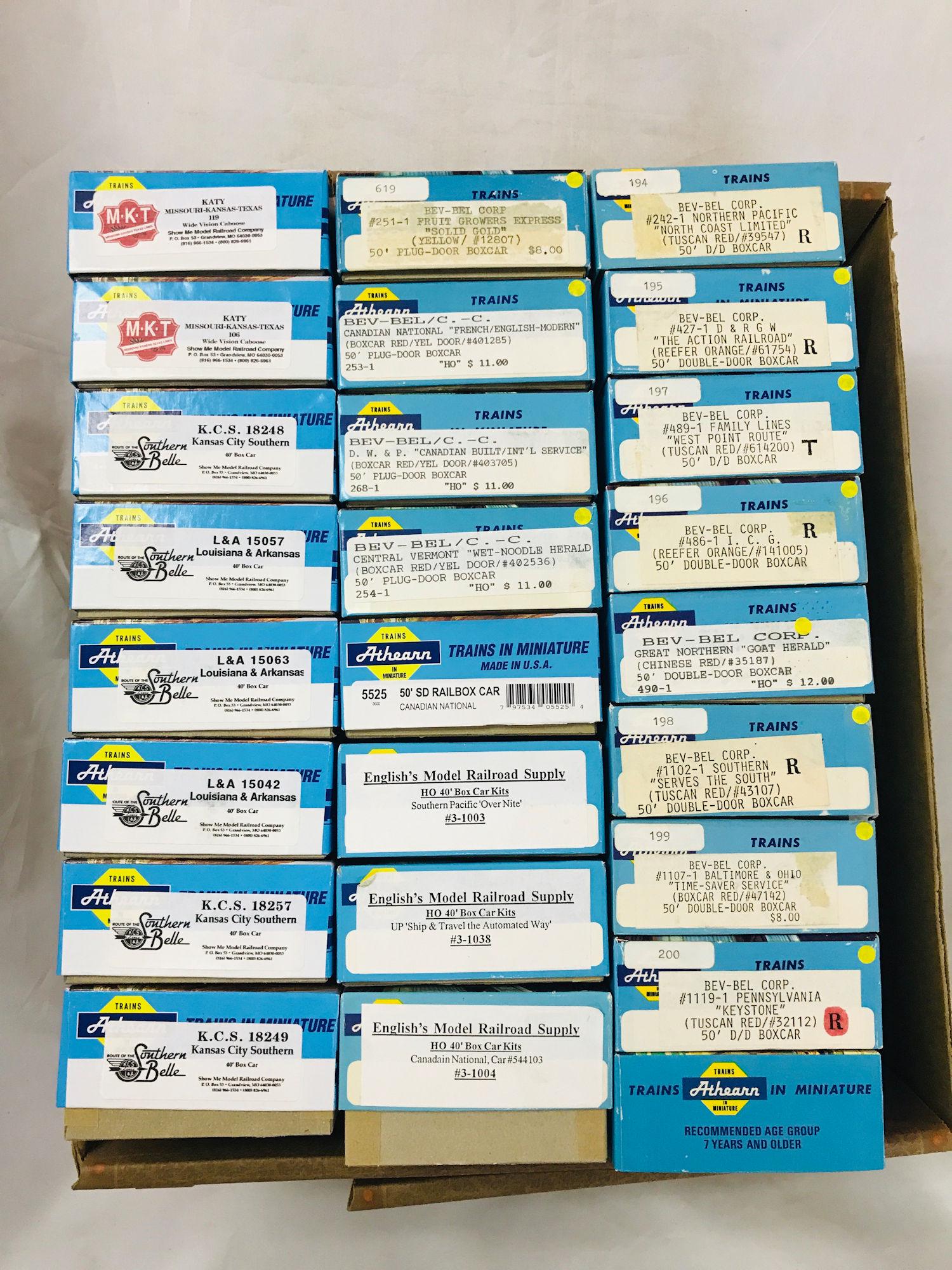 LOT 25 ATHEARN HO GAUGE ROLLING STOCK KITS, ORIGINAL (1 of 1)