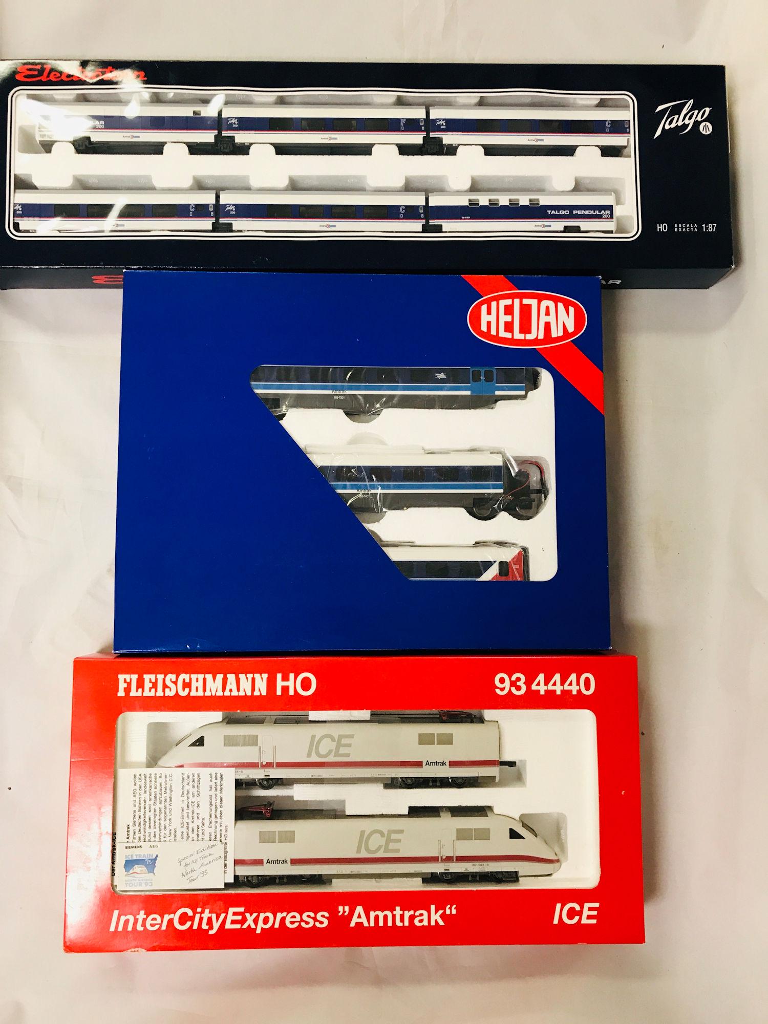 LOT 3 HO GAUGE SETS - FLEISCHMANN AMTRA INTERCITY (1 of 1)