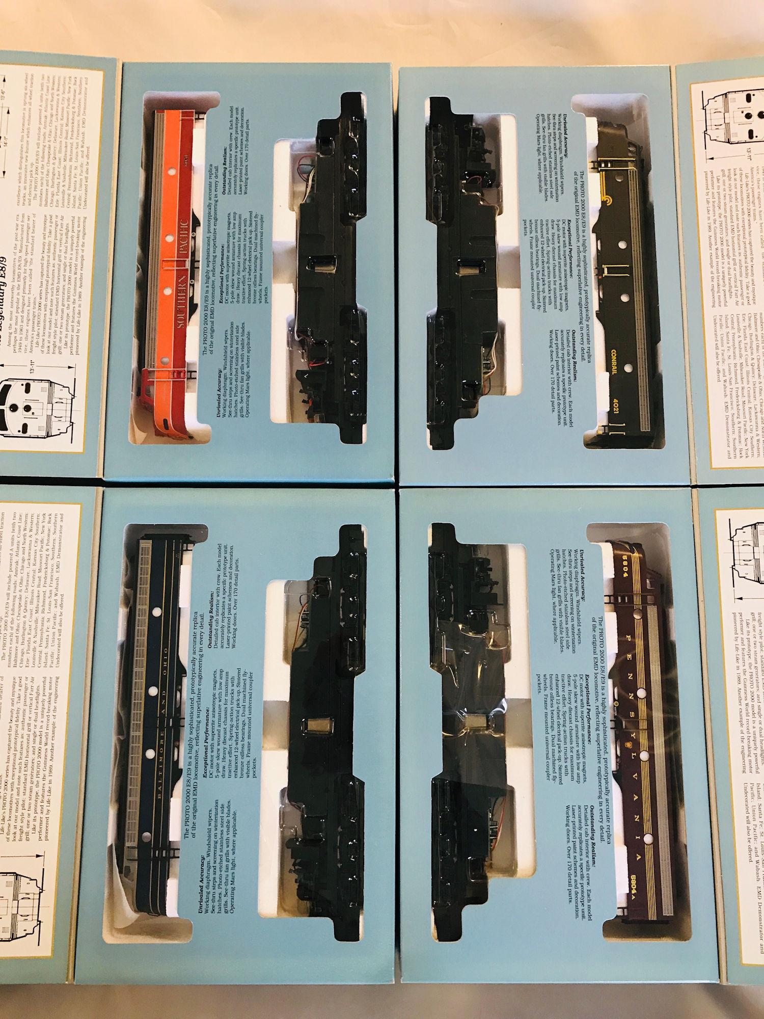LOT 4 PROTO SERIES 2000 HO GAUGE E8/9 LOCOMOTIVES - (1 of 1)