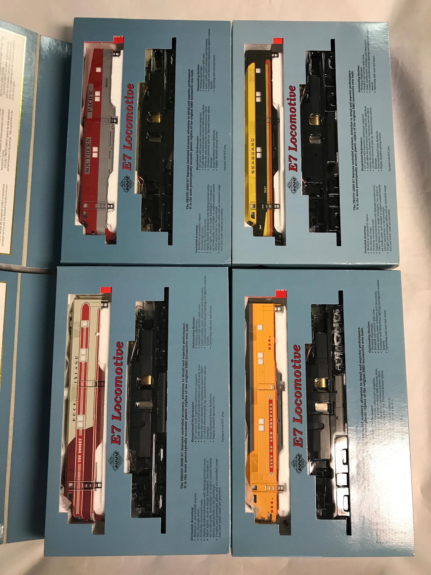 LOT 4 PROTO SERIES 2000 HO GAUGE E7 LOCOMOTIVES - (1 of 1)