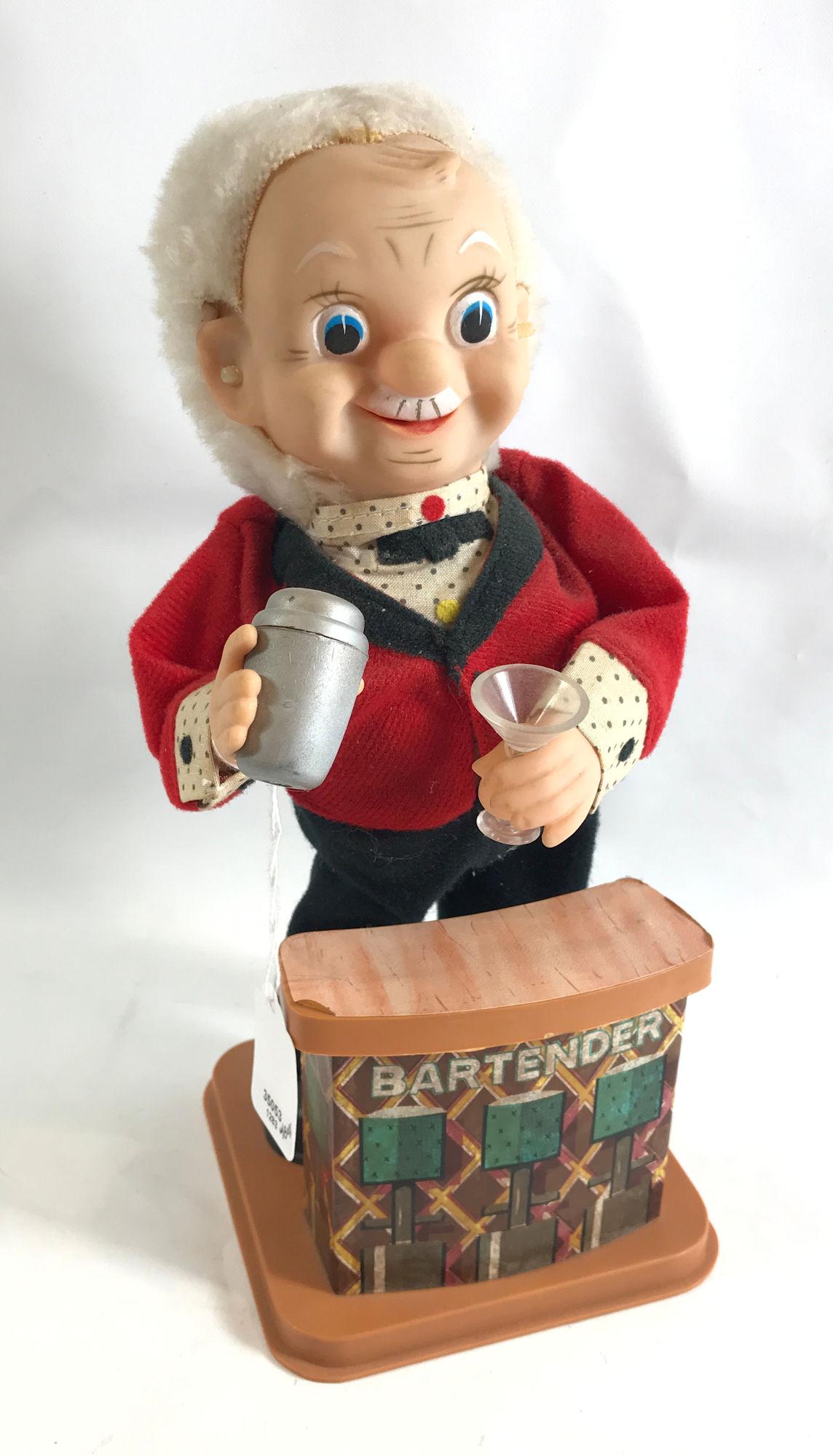 AMICO BATTERY OPERATED YOUR FRIENDLY BARTENDER IN: AMICO BATTERY OPERATED YOUR FRIENDLY BARTENDER IN ORIGINAL BOX, MADE IN TAIWAN, 12"