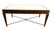 CONTEMPORARY LEATHER TOP DESK WITH STRETCHER BASE, 60"
