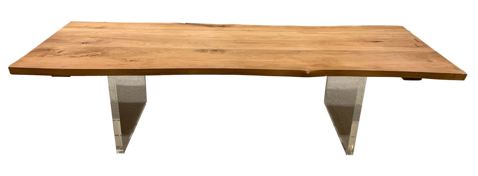 HUDSON NY" SLAB TABLE ON ACRYLIC BASE. 120" X 43" X 30 (1 of 1)