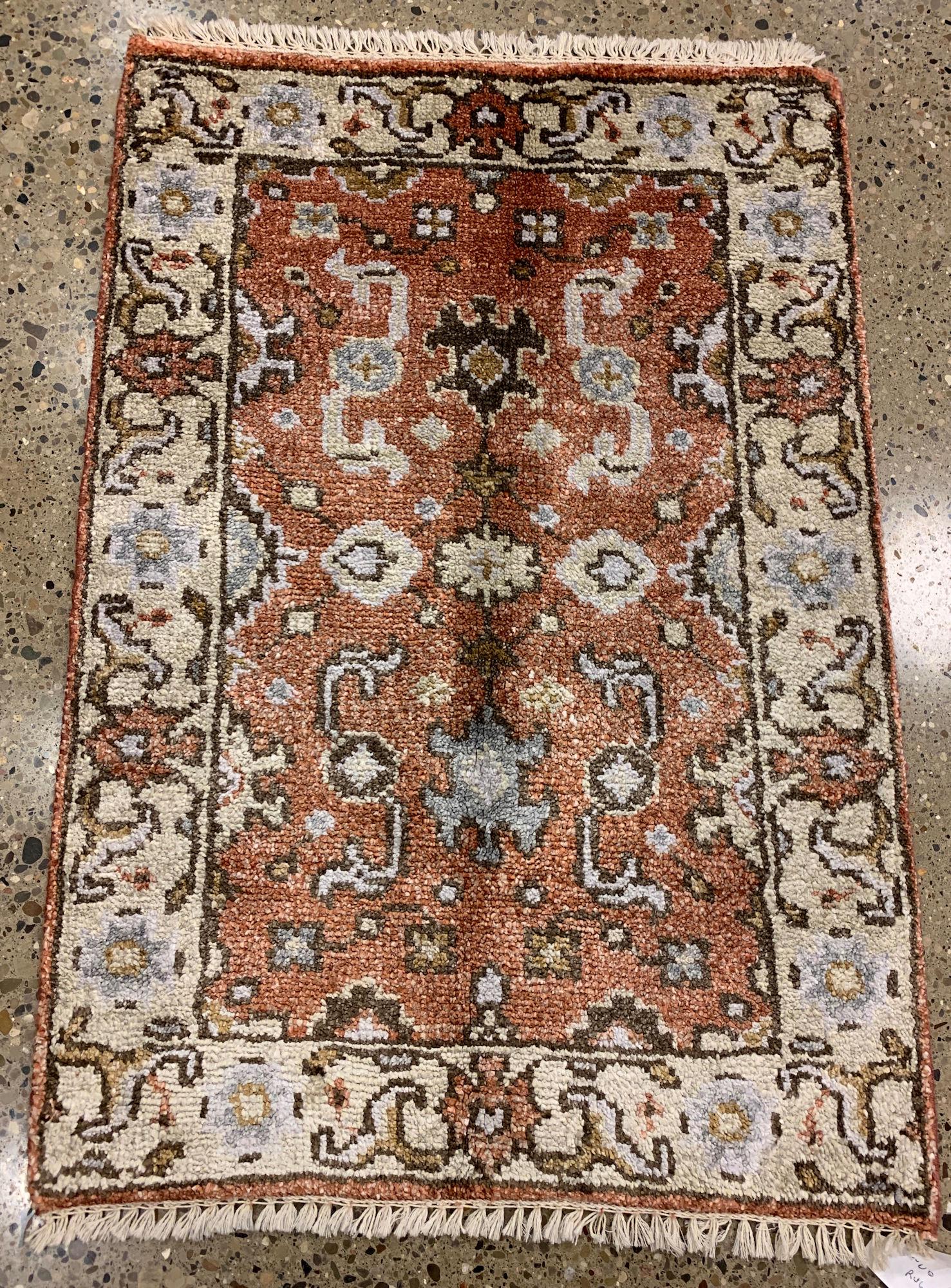 ORIENTAL RUG INDO PERSIAN MAHAL, 2' X 3' (1 of 2)