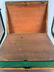 MAHOGANY LAP DESK WITH MAPLE INLAY AND DECORATED TOP, - 10