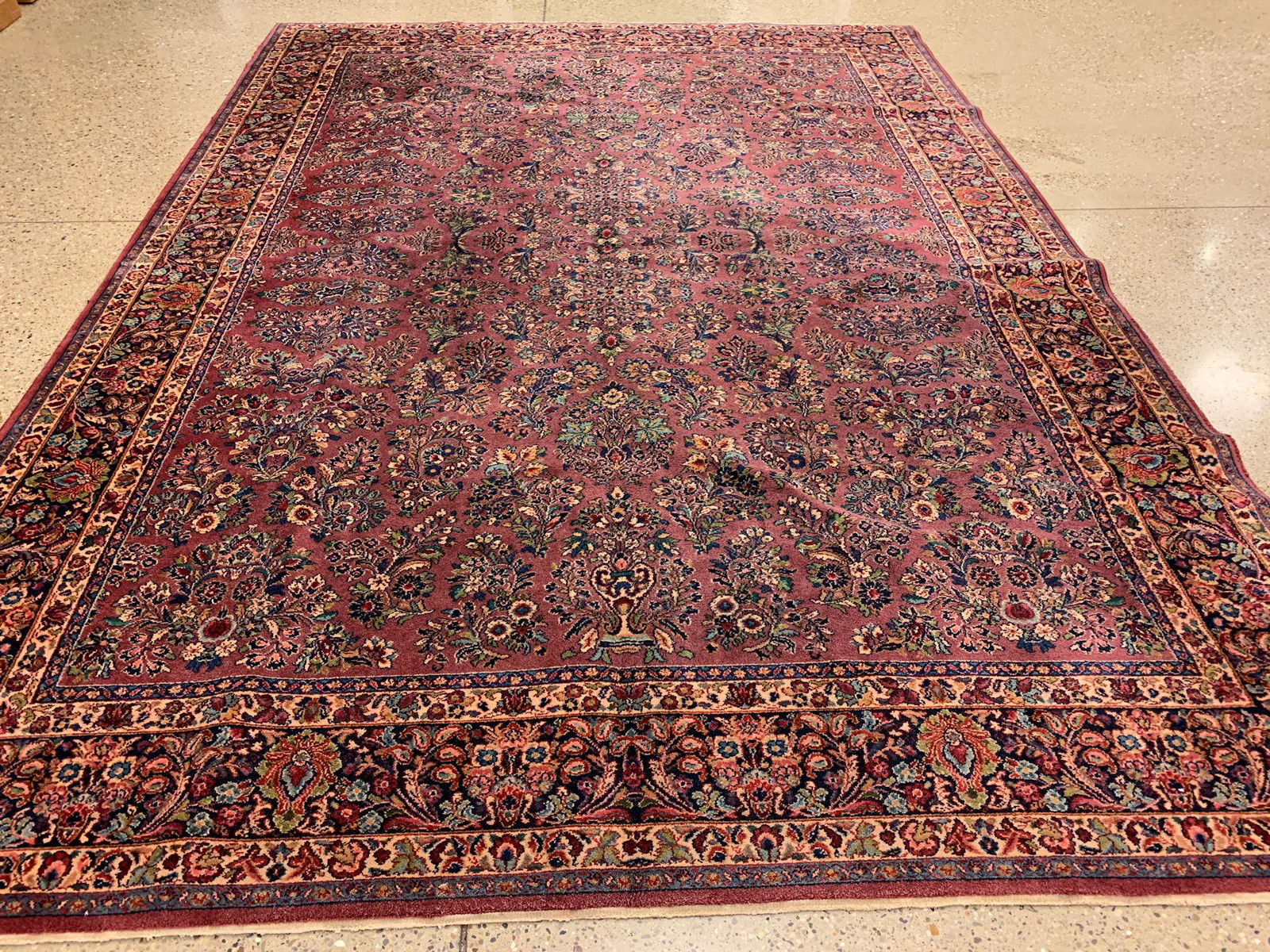 ORIENTAL RUG KARASTAN PERSIAN SAROUK, 10' X 14' (1 of 14)