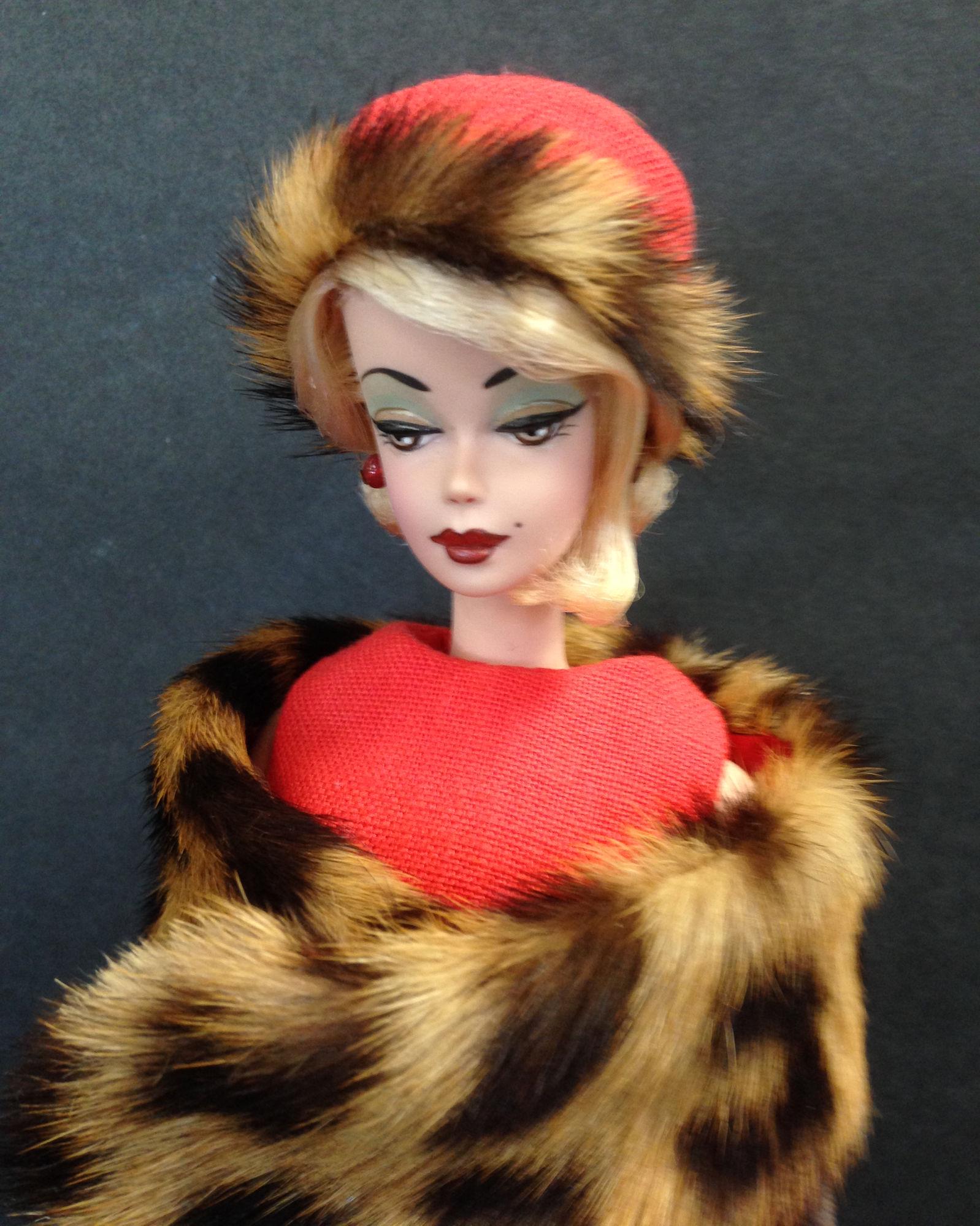 JOSHARD SILKSTONE BARBIE. DRESSED IN BRICK RED LINEN (1 of 3)