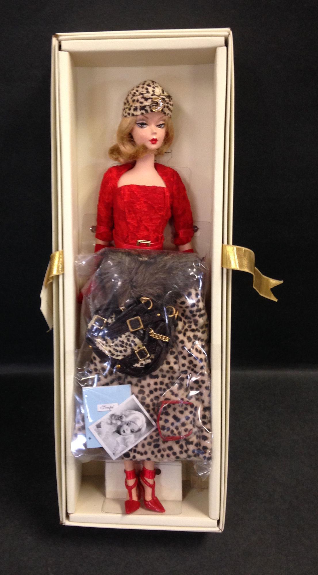SILKSTONE BARBIE GOLD LABEL FASHION MODEL COLLECTION: SILKSTONE BARBIE GOLD LABEL FASHION MODEL COLLECTION "RED HOT REVIEWS" NRFB. NO COA.