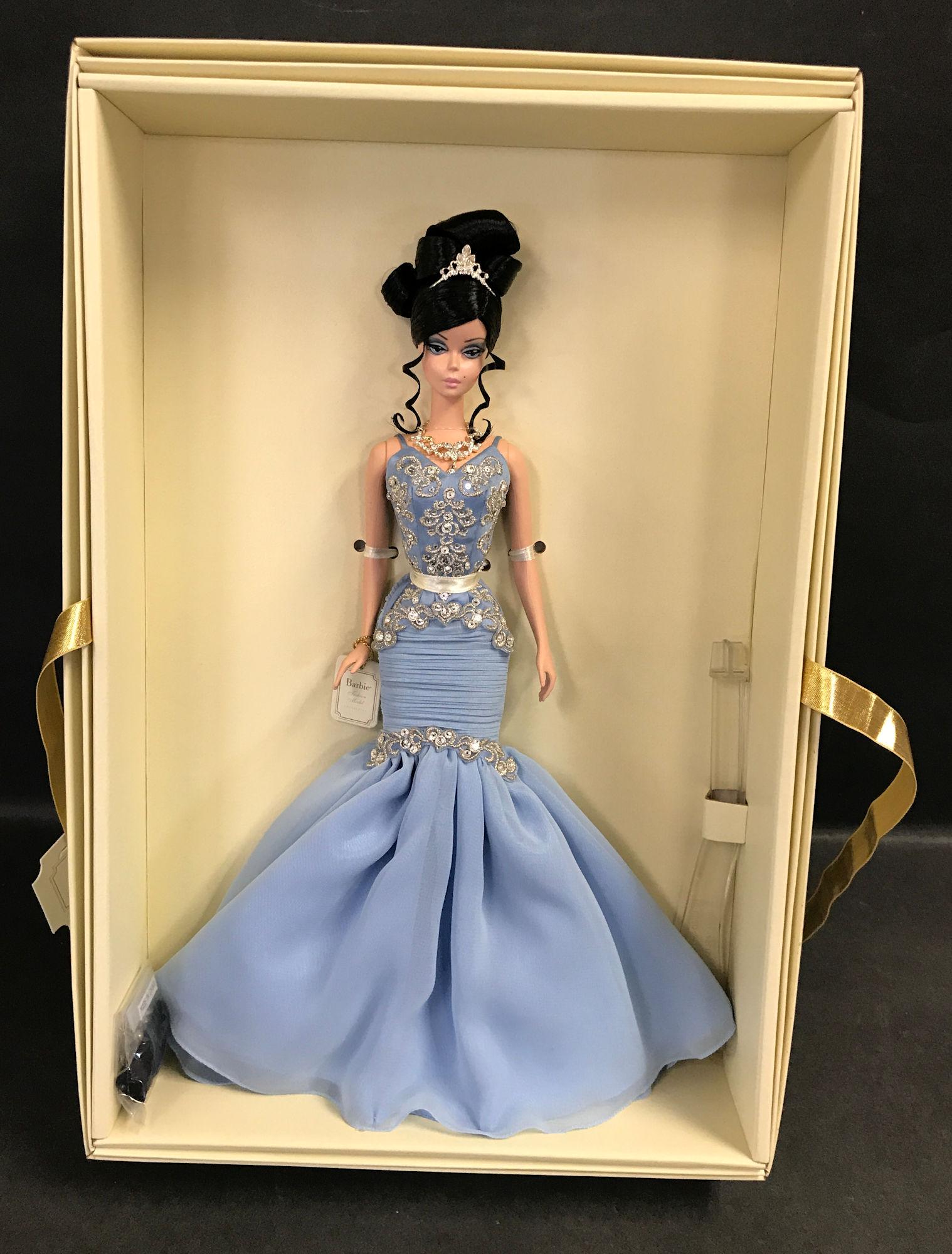 SILKSTONE BARBIE GOLD LABEL COLLECTION "THE SOIREE": SILKSTONE BARBIE GOLD LABEL COLLECTION "THE SOIREE" NRFB. COMES WITH COA.