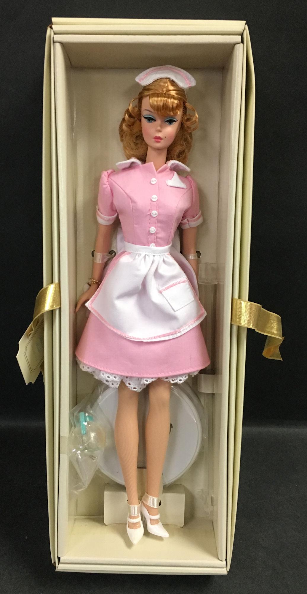SILKSTONE BARBIE FASHION MODEL COLLECTION "THE: SILKSTONE BARBIE FASHION MODEL COLLECTION "THE WAITRESS" NRFB. NO COA.