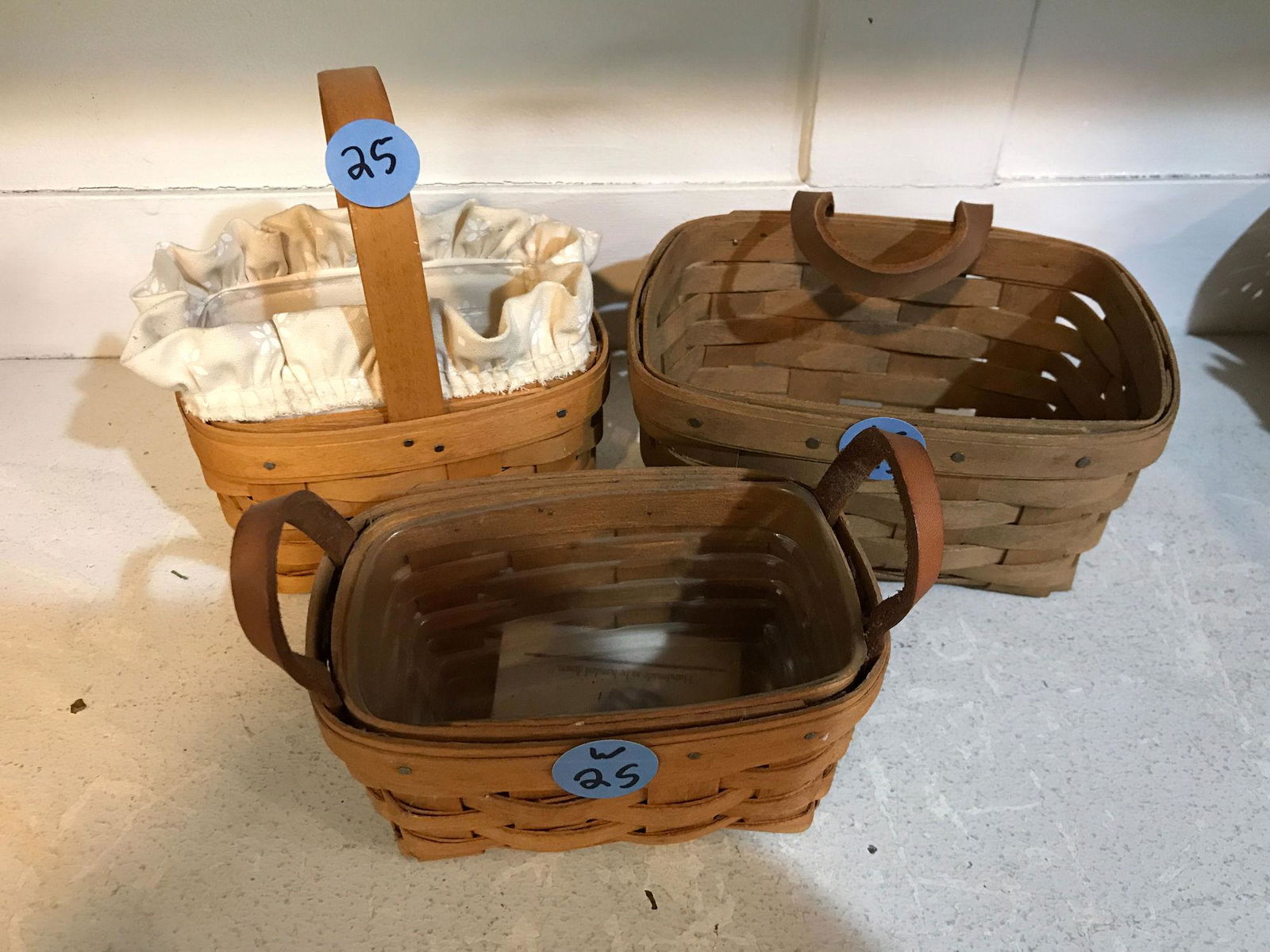 (3) LONGABERGER BASKETS (1 of 2)