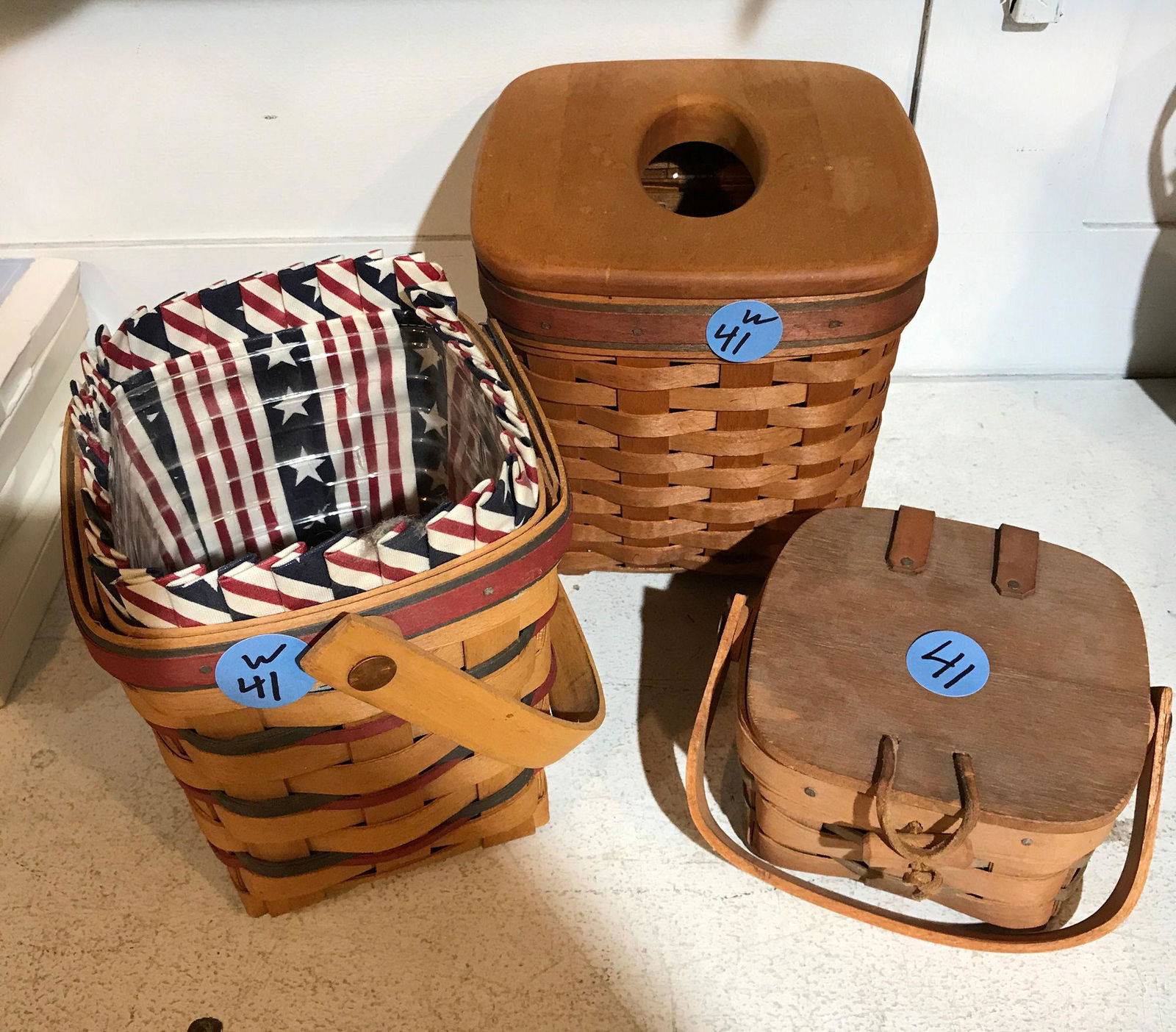 (3) LONGABERGER BASKETS (1 of 2)