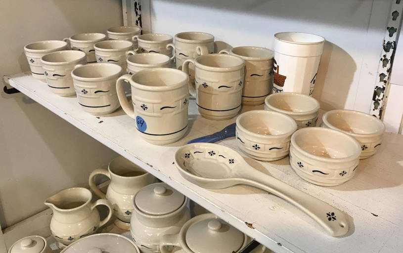 (17) Pieces Of Longaberger Pottery Dishes