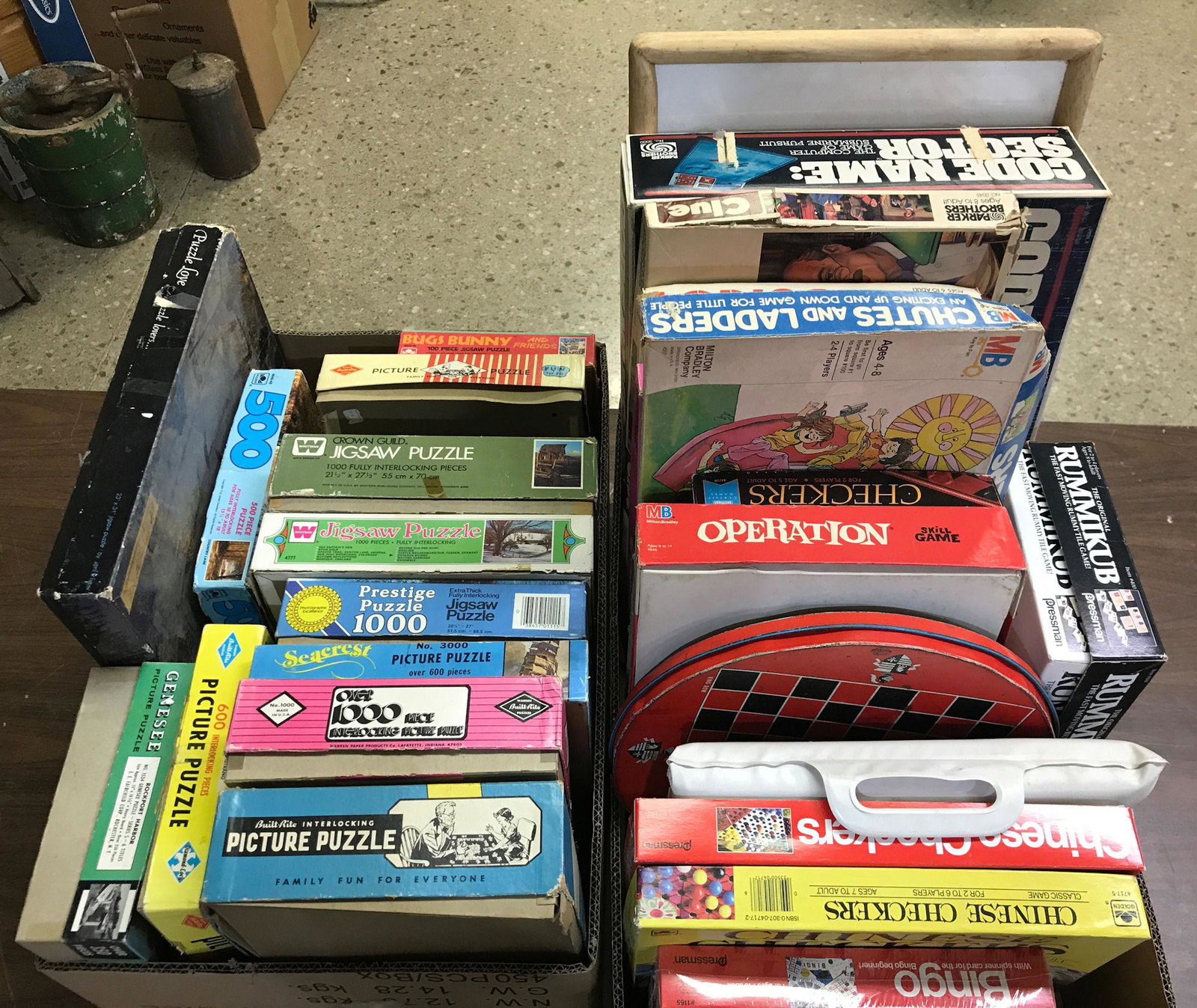 (2) BOX LOTS OF BOARD GAMES: (2) BOX LOTS OF BOARD GAMES