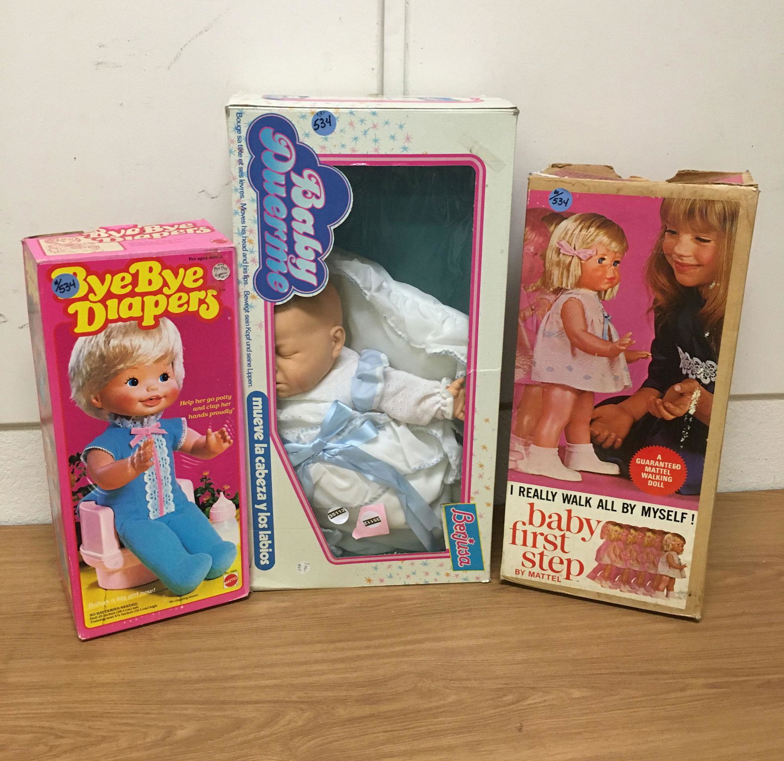 3 BOXED DOLLS INCLUDING BABY FIRST STEP (1 of 1)