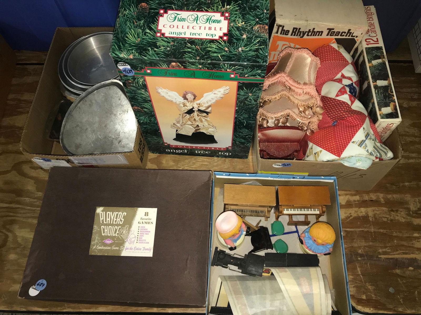 5 LOTS INCLUDING PLAYERS CHOICE GAME SET, TIN BAKEWARE, (1 of 6)