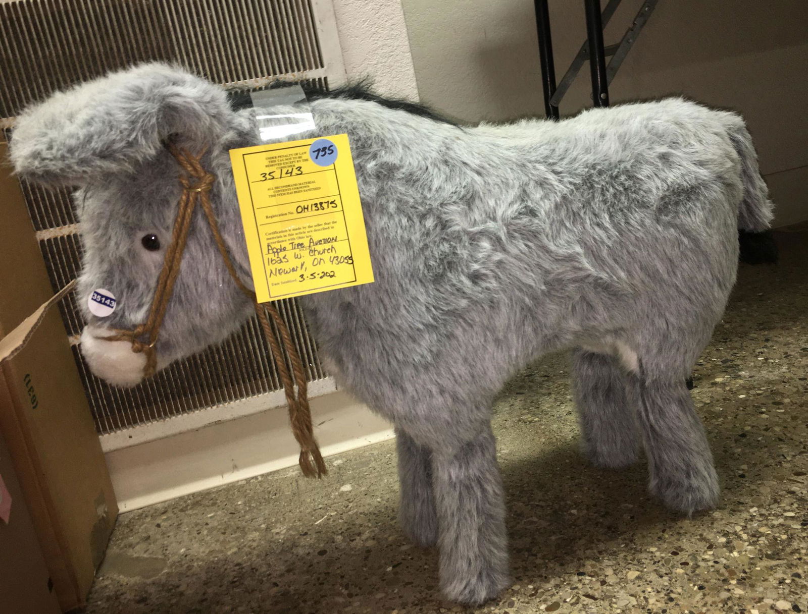 LARGE PLUSH DONKEY (1 of 1)