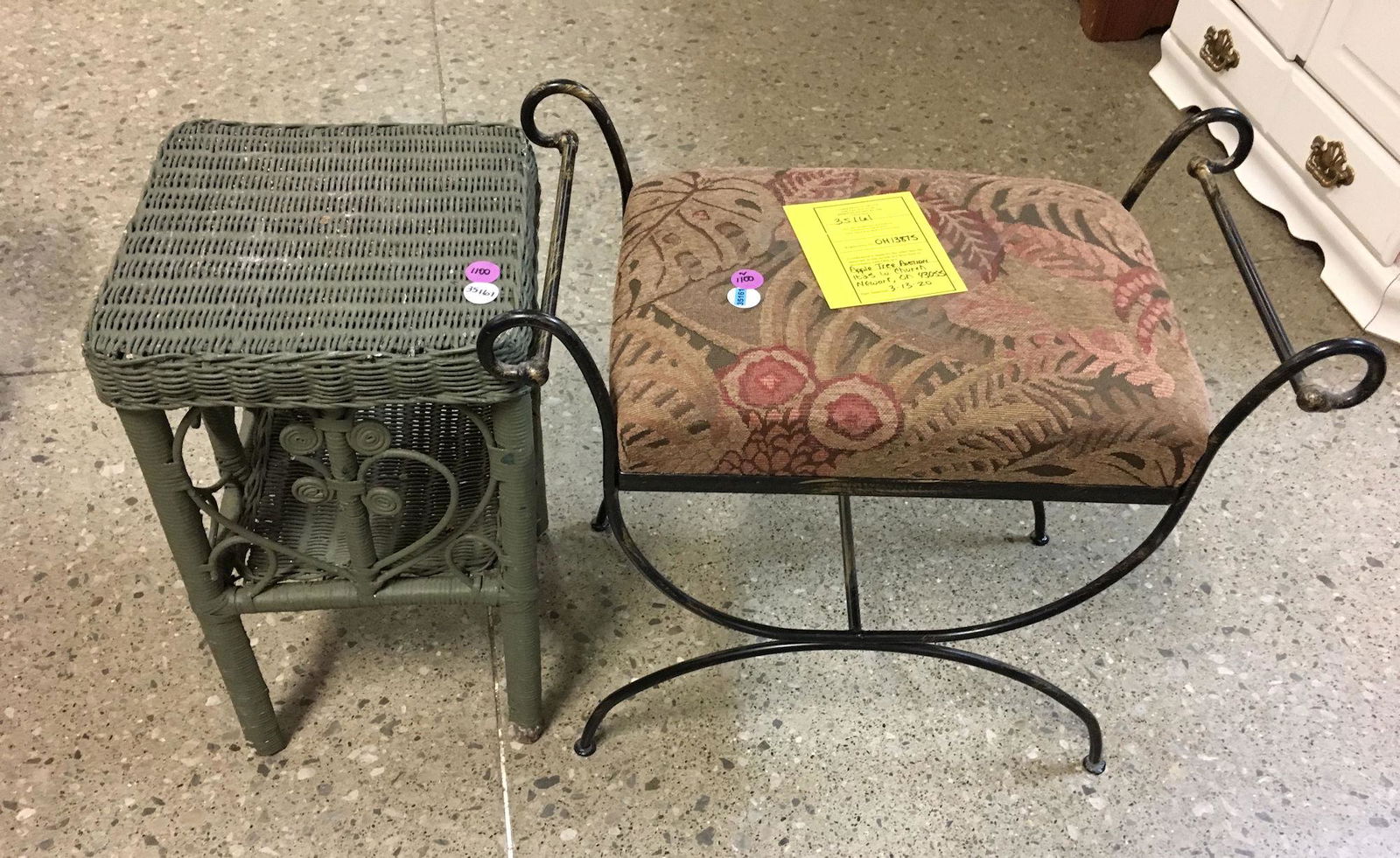 PLANT STAND AND BENCH (1 of 1)