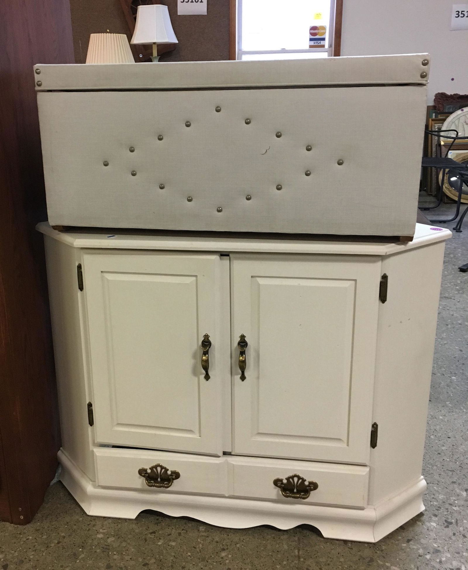 CORNER ENTERTAINMENT STAND, TOY CHEST AND 2 OUTDOOR (1 of 2)