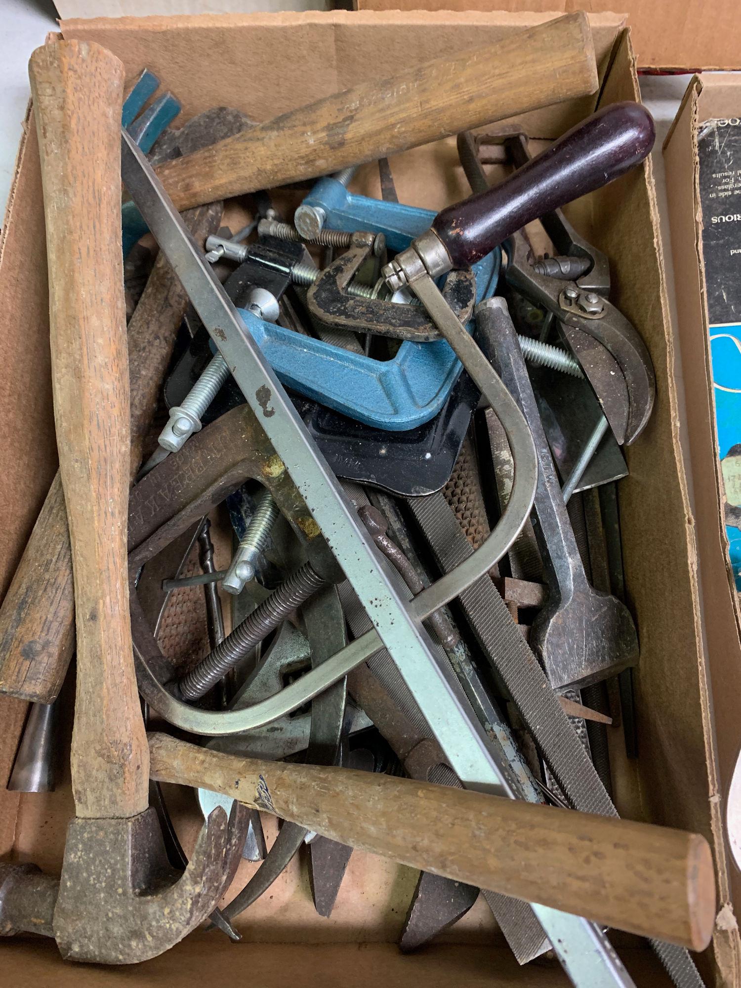 BOX LOT OF WEDGES, CLAMPS AND FILERS (1 of 1)
