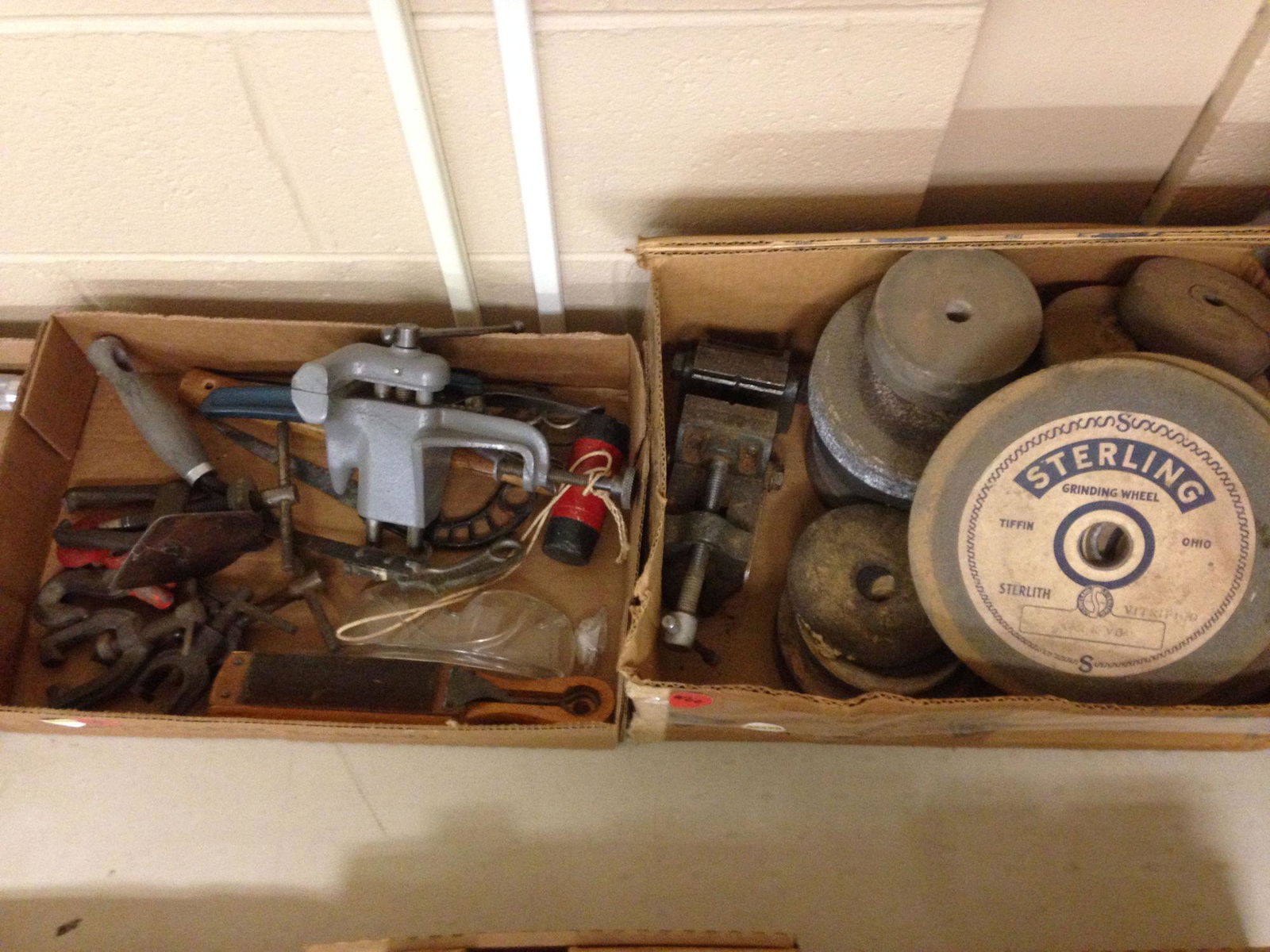 BL CLAMPS, VISE AND HAMMER; BL GRINDING WHEELS AND VISE (1 of 1)