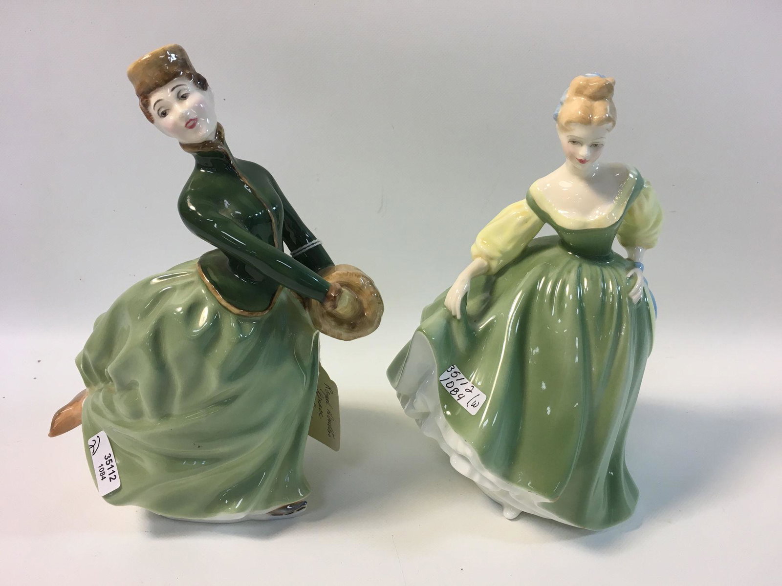 TWO ROYAL DOULTON FIGURINES, LOT INCLUDES "GRACE" AND: TWO ROYAL DOULTON FIGURINES, LOT INCLUDES "GRACE" AND "FAIR LADY"