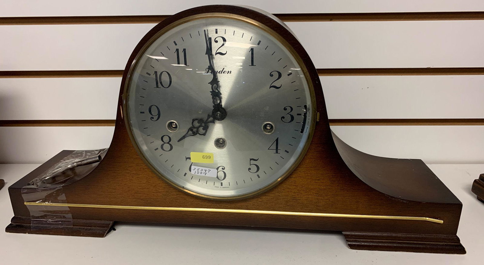 LINDEN CAMEL BACK MANTEL CLOCK: LINDEN CAMEL BACK MANTEL CLOCK