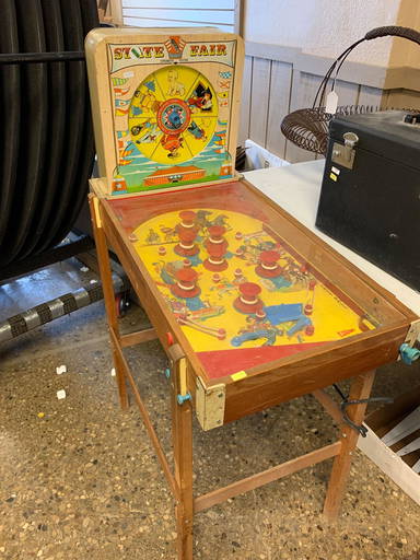 Vintage 1950's State Fair Strength Tester Pinball Machine Superior Toy Co.