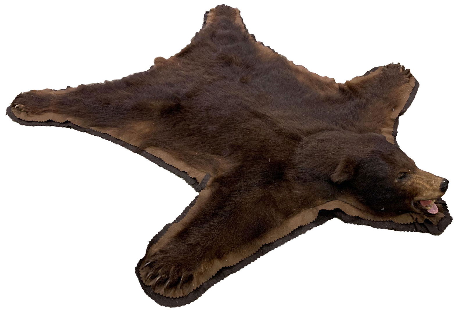 CINNAMON COLOR BLACK BEAR RUG (1 of 3)