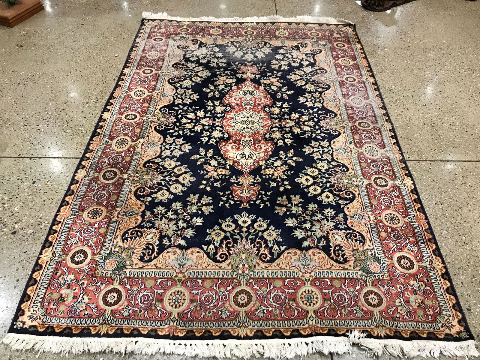 ORIENTAL RUG, PAKISTANI PERSIAN TABRIZ, SILK BLEND, (1 of 8)