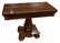 MAHOGANY EMPIRE PEDESTAL BASE TURN-TOP CARD TABLE,