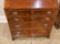 CHERRY INLAID HEPPLEWHITE SLANT FRONT DESK WITH - 5