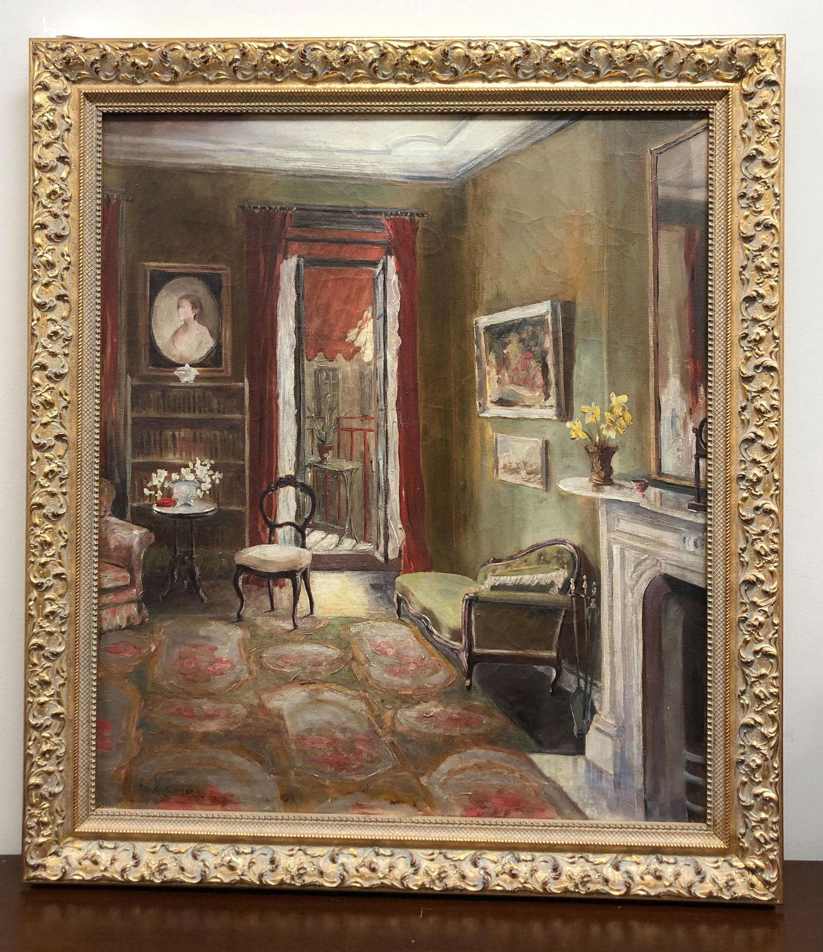 WILLIAM LUTHER KUNZE (1907- ?) "VICTORIAN ECHO" OIL ON (1 of 4)