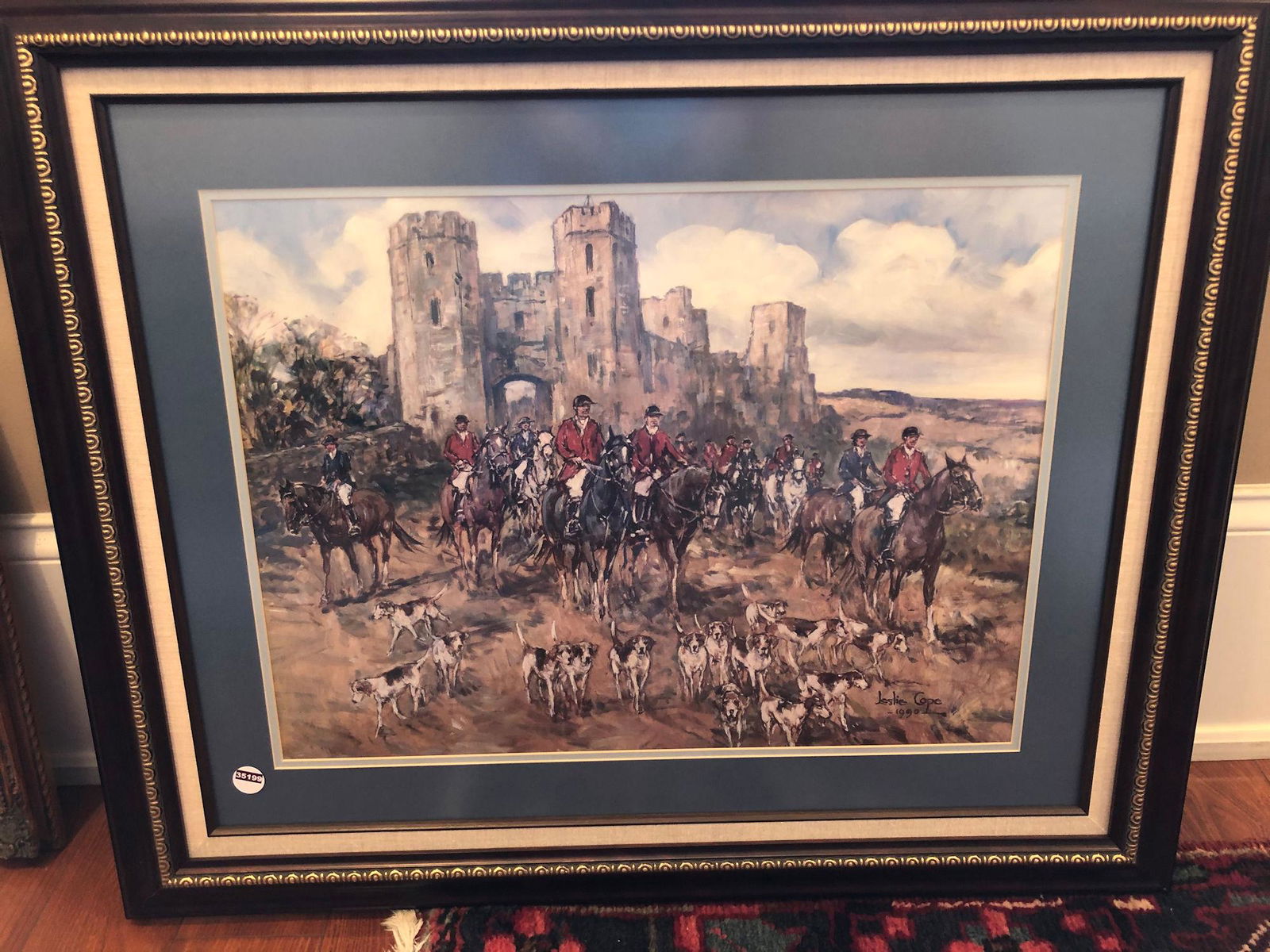 LESLIE COPE (1913-2002) PRINT, HUNT SCENE, IMAGE SIZE: (1 of 1)